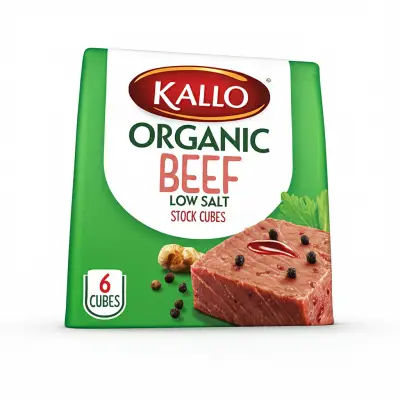 Kallo Organic Beef Low Salt 6 Stock Cubes