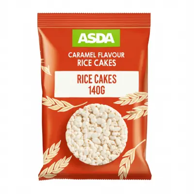 Asda Caramel Flavour Rice Cakes 140G