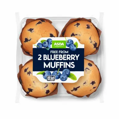 Asda Free From 2 Blueberry Muffins