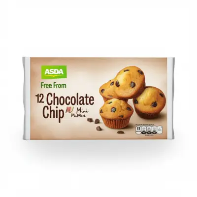 Asda Free From 12 Chocolate Chip Mini Muffins