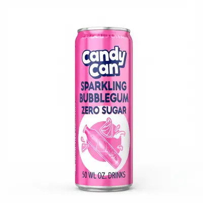 Candy Can Sparkling Bubblegum Zero Sugar Drinks