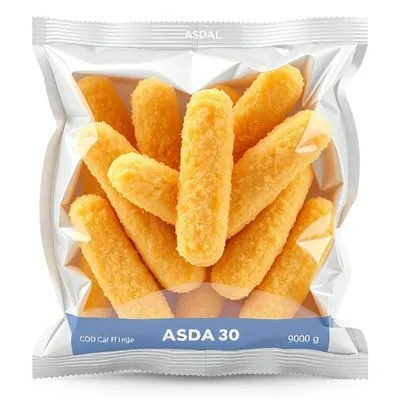 Asda 30 Flaky Cod Fish Fingers 900G