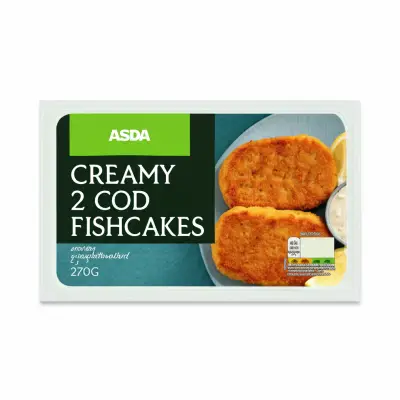 Asda Creamy 2 Cod Fishcakes 270G
