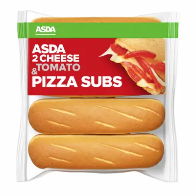 Asda 2 Cheese & Tomato Pizza Subs