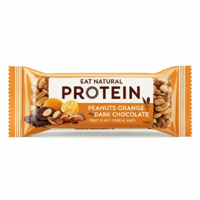 Eat Natural Protein Peanuts Orange Dark Chocolate Fruit & Nut Cereal Bars 3X40G