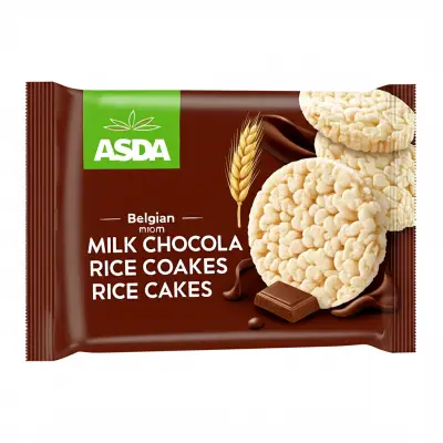Asda Free From Belgian Milk Chocolate Rice Cakes