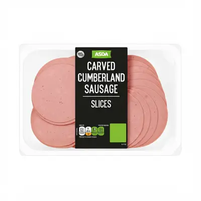 Asda Carved Cumberland Sausage Slices