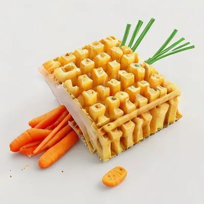 Asda Mini Potato & Carrot Waffles 500G