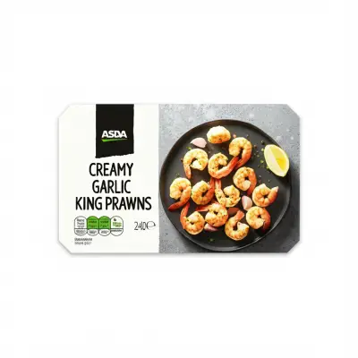 Asda Creamy Garlic King Prawns 240G