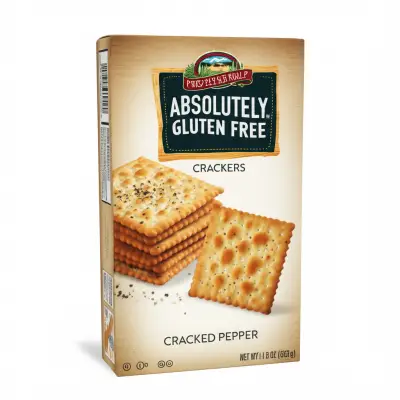 Absolutely Gluten Free Crackers Cracked Pepper