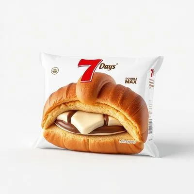 7 Days Double Max Croissant With Cocoa And Vanilla