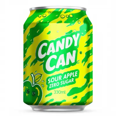 Candy Can Sour Apple Zero Sugar 330Ml