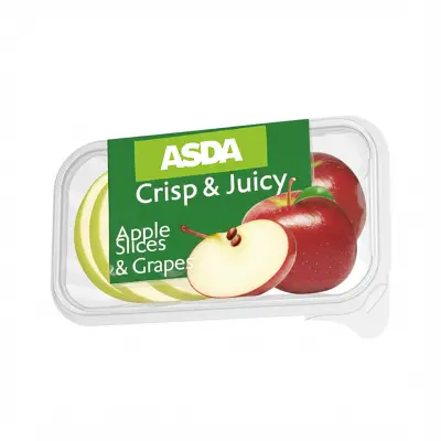 Asda Crisp & Juicy Apple Slices & Grapes