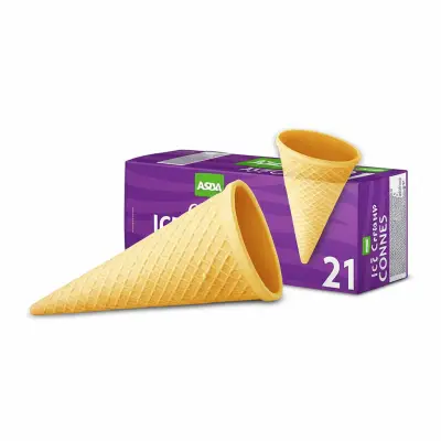Asda 21 Ice Cream Cup Cones