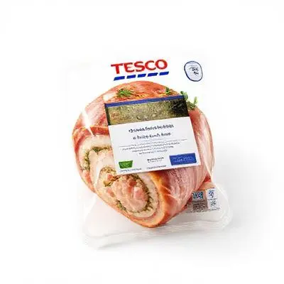 66. Tesco Finest Pork, Sage & Onion Stuffing Wrapped In Bacon 650G (Serves 6)