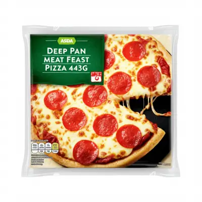 Asda Deep Pan Meat Feast Pizza 443G