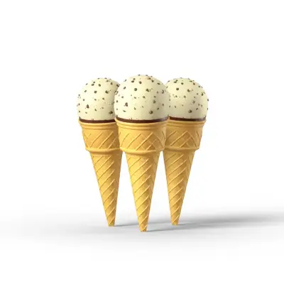 Asda 4 Toffee Ice Cream Cones 4X110Ml