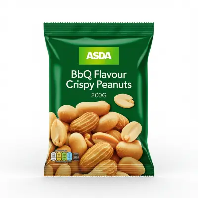 Asda Bbq Flavour Crispy Peanuts 200G
