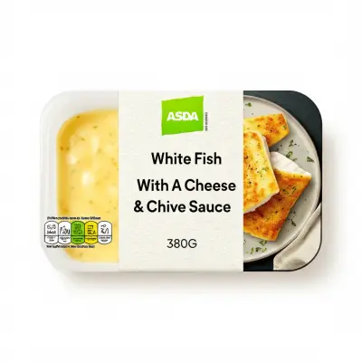 Asda White Fish With A Cheese & Chive Sauce 380G