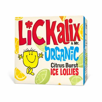 Lickalix & Mr Men Organic Citrus Burst Ice Lollies
