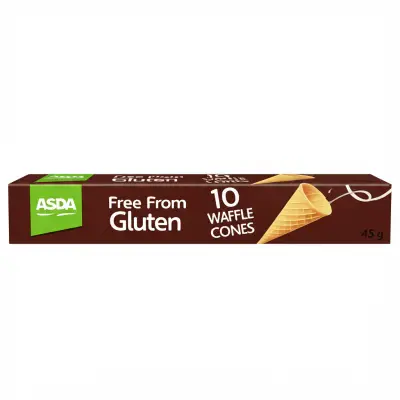 Asda Free From Gluten 10 Waffle Cones