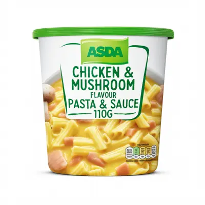 Asda Chicken & Mushroom Flavour Pasta & Sauce 110G