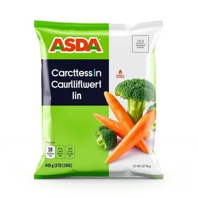 Asda Crisp & Colourful Carrots, Cauliflower & Broccoli 240G