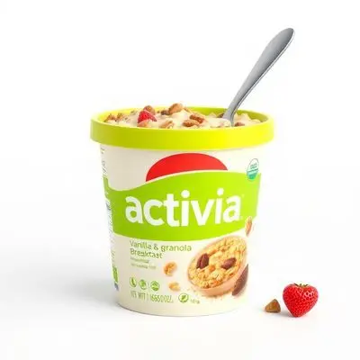 Activia Vanilla & Granola Breakfast Pot With Spoon 165G