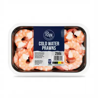 Bay Fishmongers Cold Water Prawns 250G