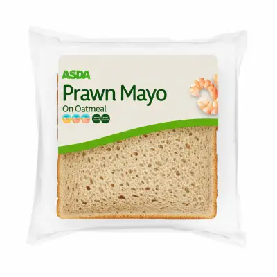 Asda Prawn Mayo On Oatmeal Bread