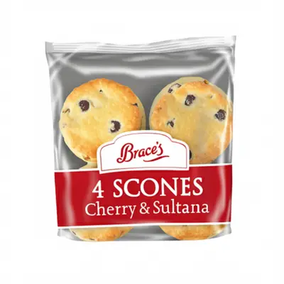 Brace's 4 Scones Cherry & Sultana