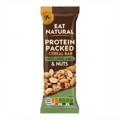 Eat Natural Protein Packed Cereal Bar Salted Caramel & Nuts Multipack