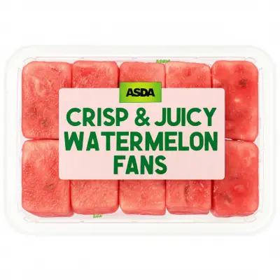 Asda Crisp & Juicy Watermelon Fans