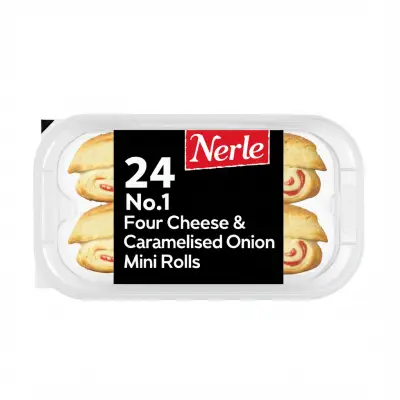 24 No.1 Four Cheese & Caramelised Onion Mini Rolls