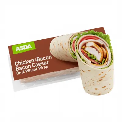 Asda Chicken & Bacon Caesar On A Wheat Wrap