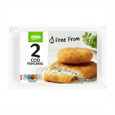 Asda Free From 2 Cod Fishcakes