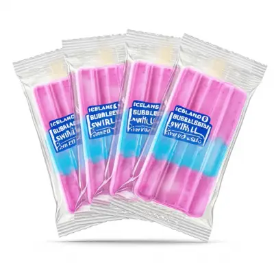 Iceland 6 Bubblegum Swirl Lollies 306G (6X51G)