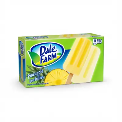 Dale Farm Polly Pineapple Ice Lollies 8 Pack