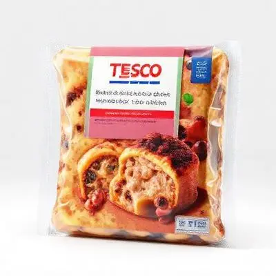 86. Tesco Finest Cranberry Topped Pork, Turkey & Stuffing Pie 1.3Kg (Serves 12)