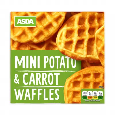 Asda Mini Potato & Carrot Waffles