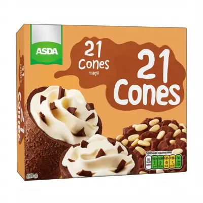 Asda 21 Cones Ice Cream