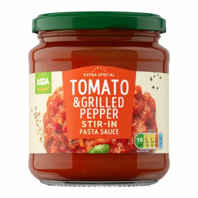 Asda Extra Special Tomato & Grilled Pepper Stir-In Pasta Sauce