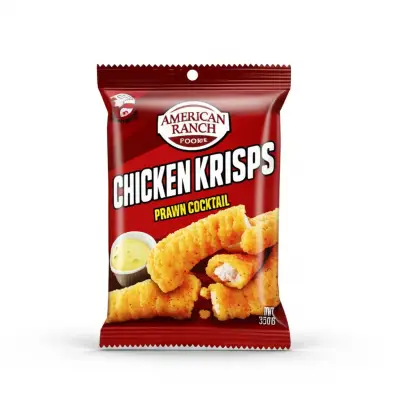 American Ranch Foods Chicken Krisps Prawn Cocktail 320G