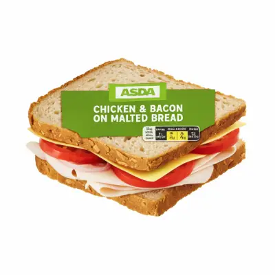 Asda Chicken & Bacon On Malted Bread
