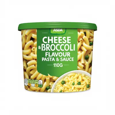 Asda Cheese & Broccoli Flavor Pasta & Sauce 110G