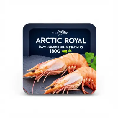 Arctic Royal Raw Jumbo King Prawns 180G