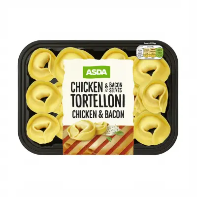 Asda Chicken & Bacon Tortelloni Serves 2 300G