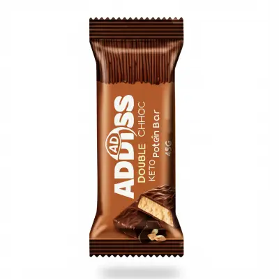 Adonis Double Choc Crisp Keto Protein Bar   45G