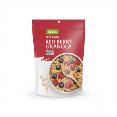 Asda Free From Red Berry Granola 312G