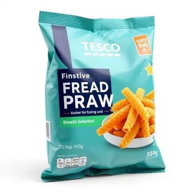 96. Tesco Finest Festive Breaded Prawn Selection 550G (Serves 4)